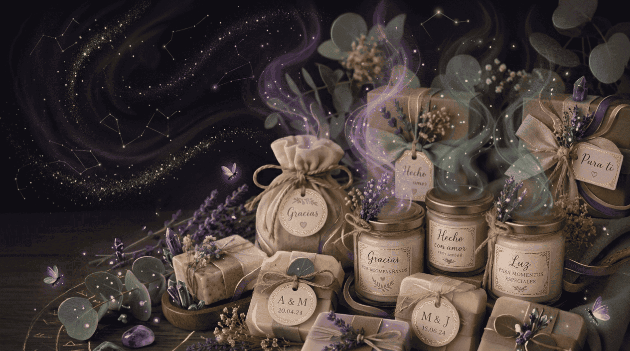 Jabones y velas personalizados para eventos y regalos